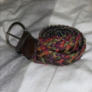 Colorful braided belt